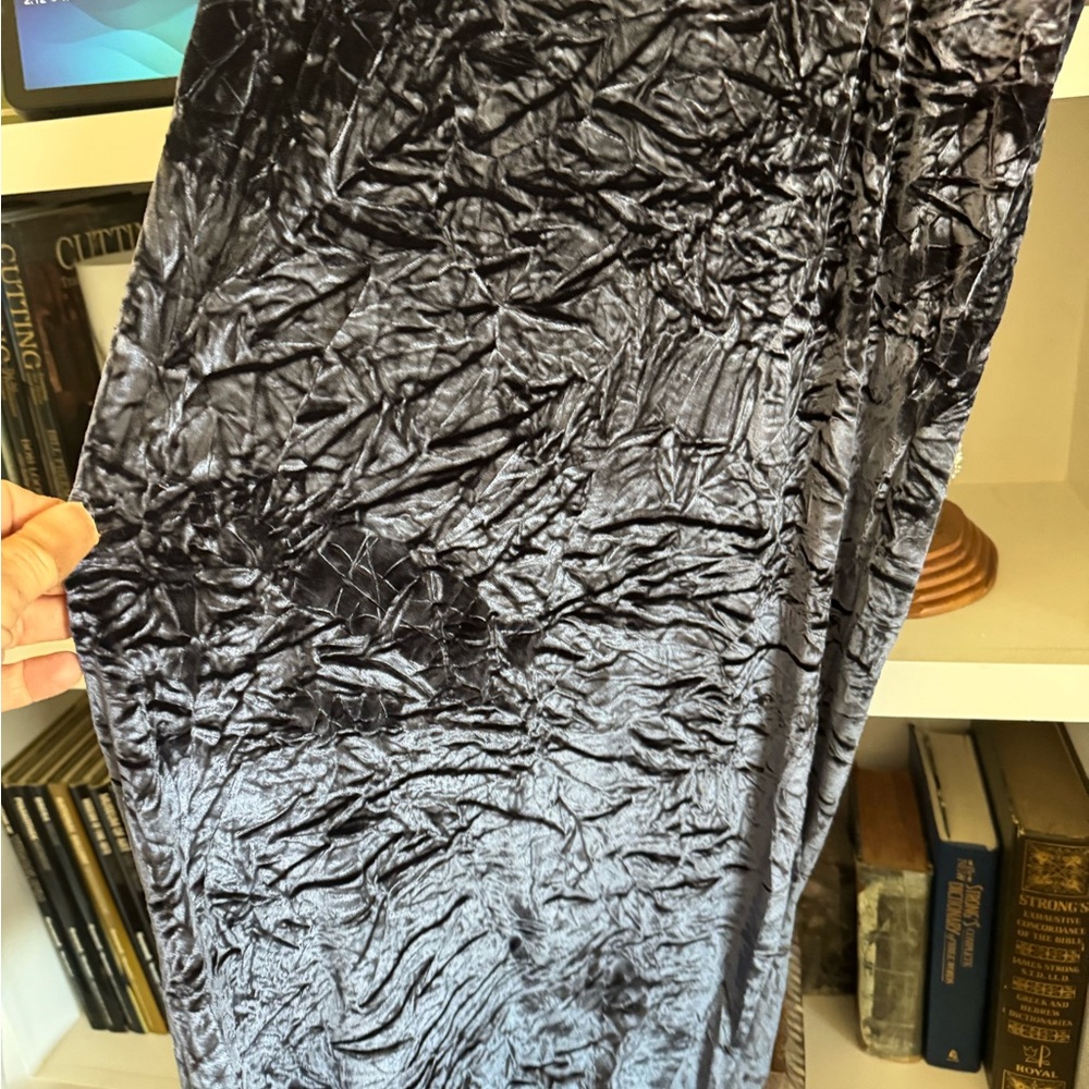 Crushed Velvet Purple Blue Dress by ASOS - Picture 3 of 9